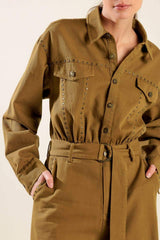 FLEETING WHISPERS TWILL JUMPSUIT - Flying Tomato - Flyclothing LLC