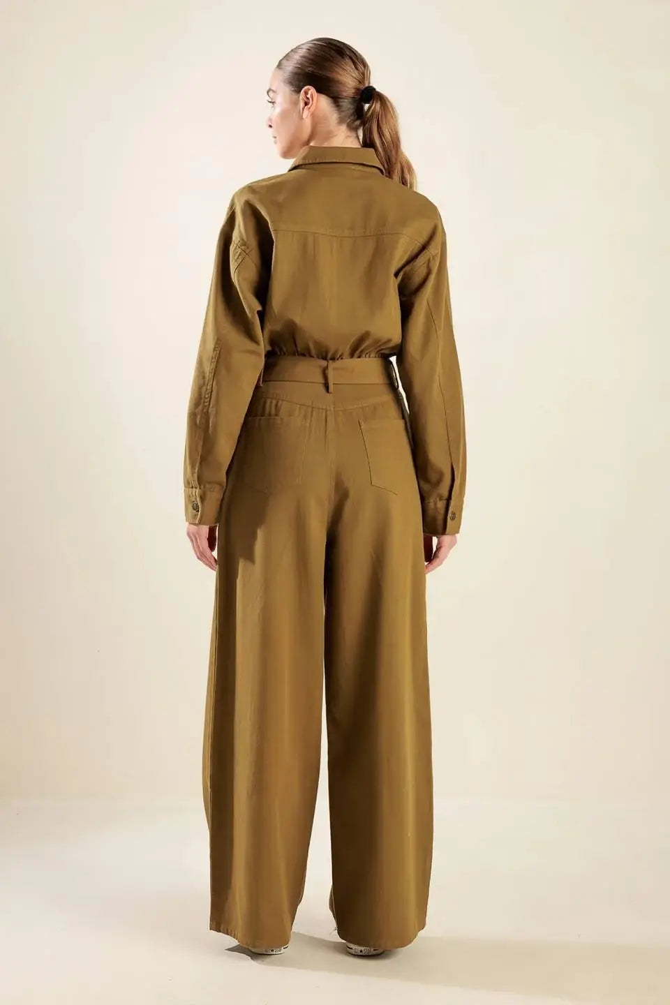 FLEETING WHISPERS TWILL JUMPSUIT - Flying Tomato - Flyclothing LLC
