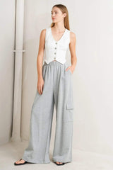 CROSS YOUR MIND KNIT PANTS - Flying Tomato - Flyclothing LLC