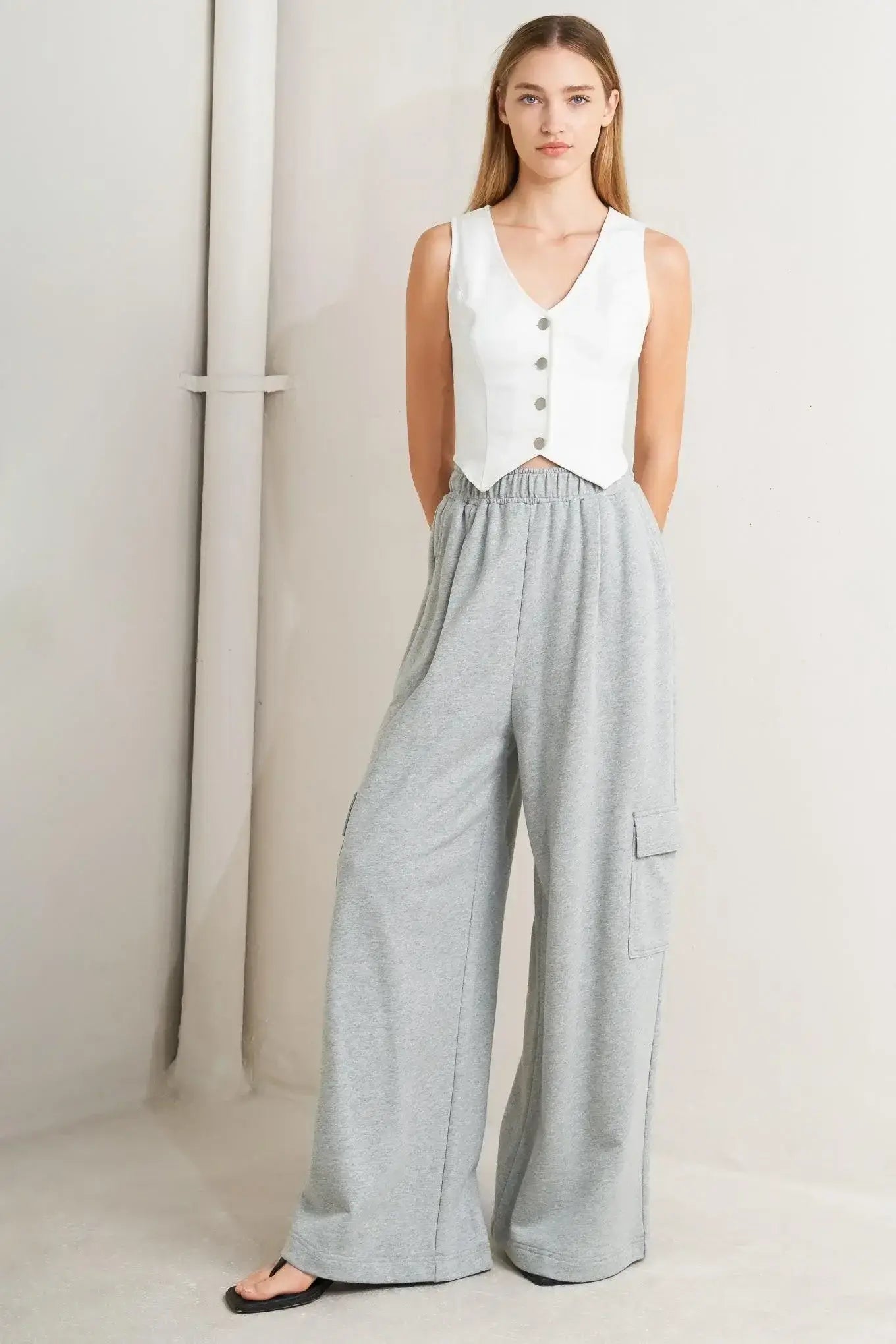 CROSS YOUR MIND KNIT PANTS - Flying Tomato - Flyclothing LLC