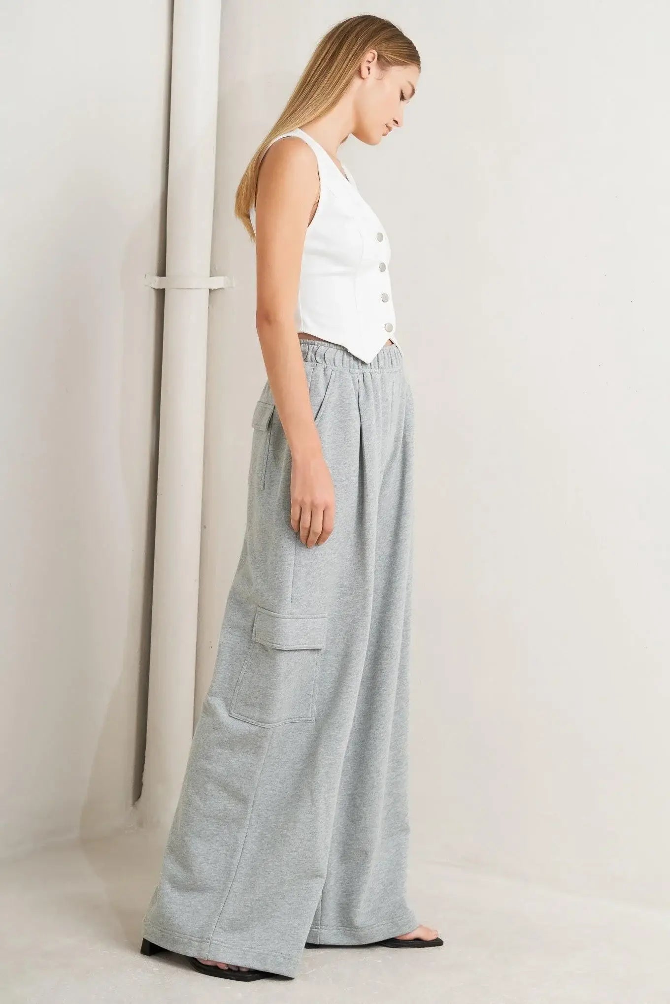 CROSS YOUR MIND KNIT PANTS - Flying Tomato - Flyclothing LLC