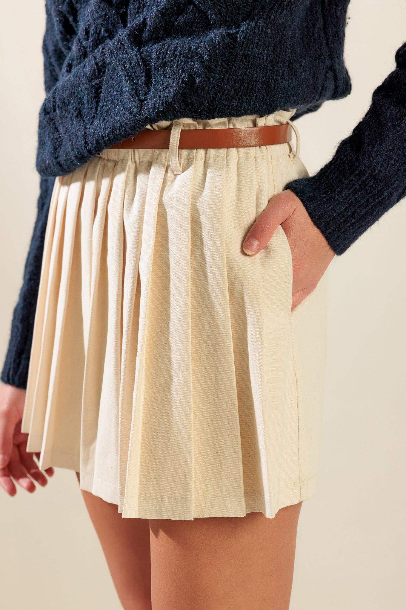 ONLY IN MY HEART WOVEN SKORT - Flying Tomato - Flyclothing LLC