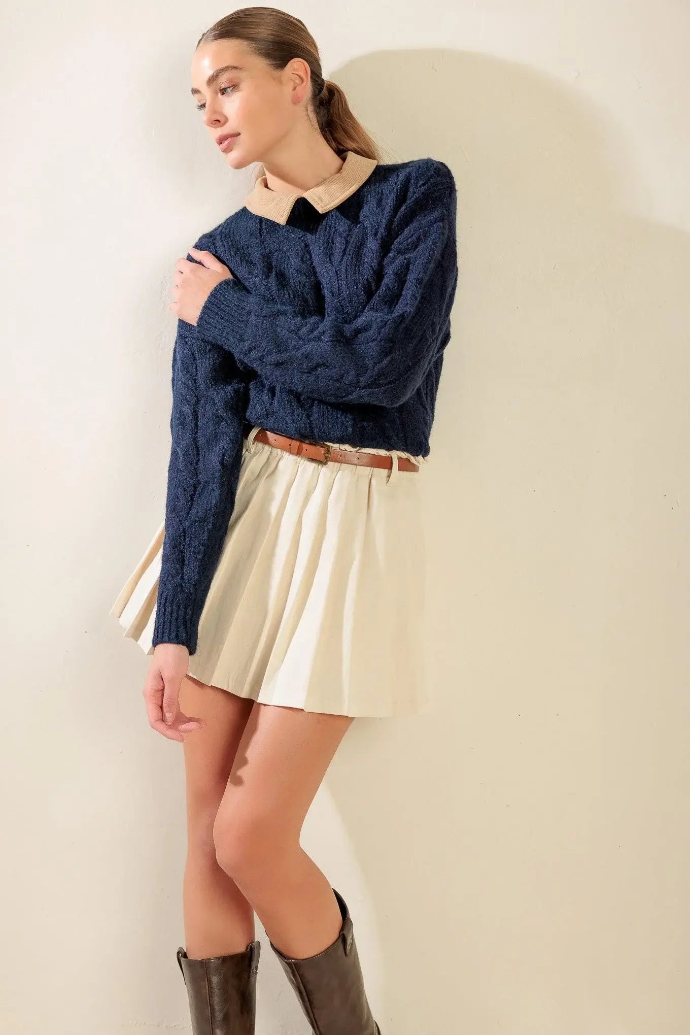 ONLY IN MY HEART WOVEN SKORT - Flying Tomato - Flyclothing LLC