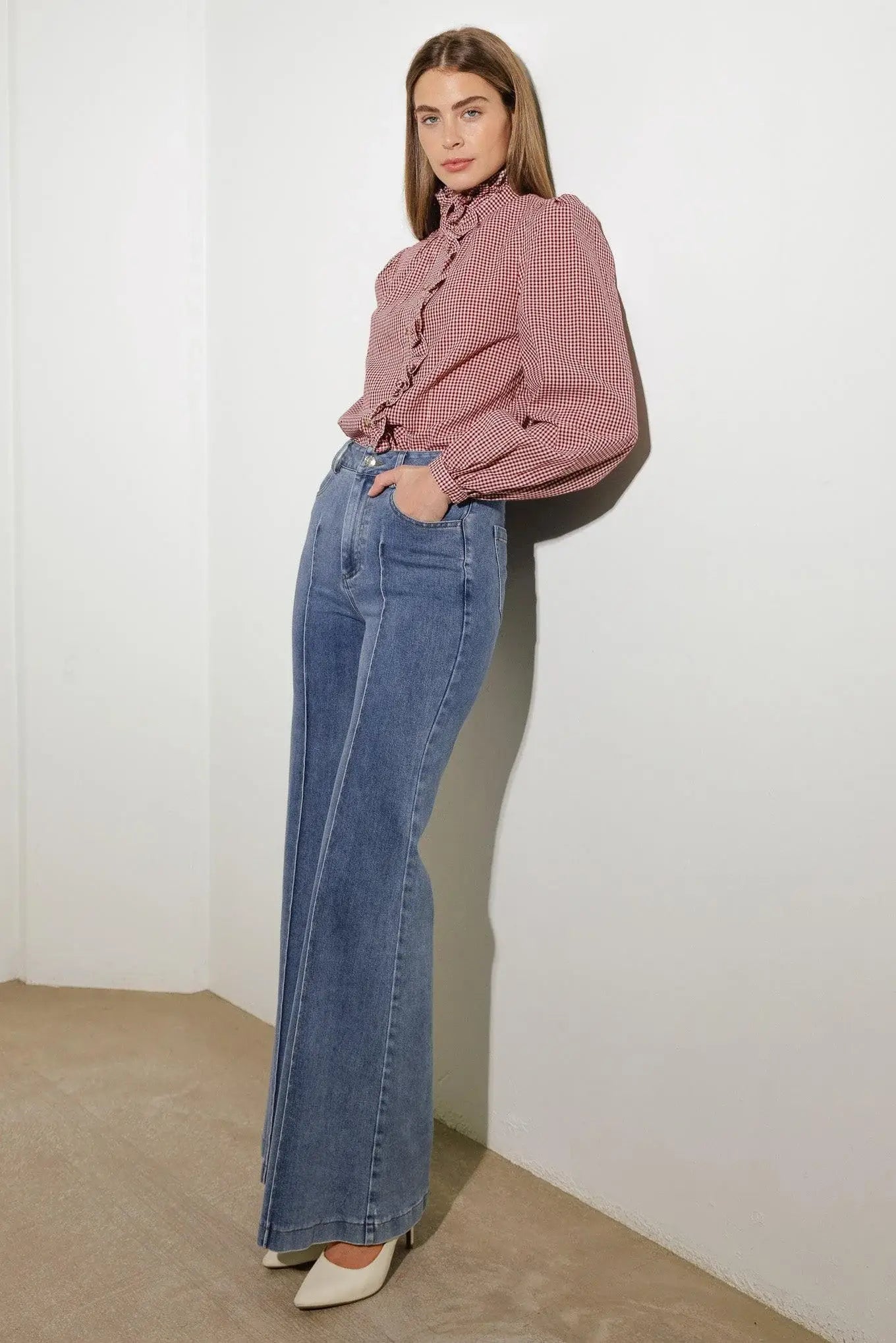 A PLACE TO BE STRETCH DENIM PANTS - Flying Tomato - Flyclothing LLC