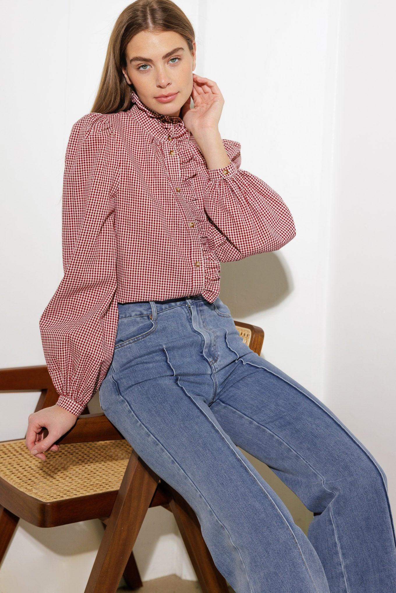 A PLACE TO BE STRETCH DENIM PANTS - Flying Tomato - Flyclothing LLC