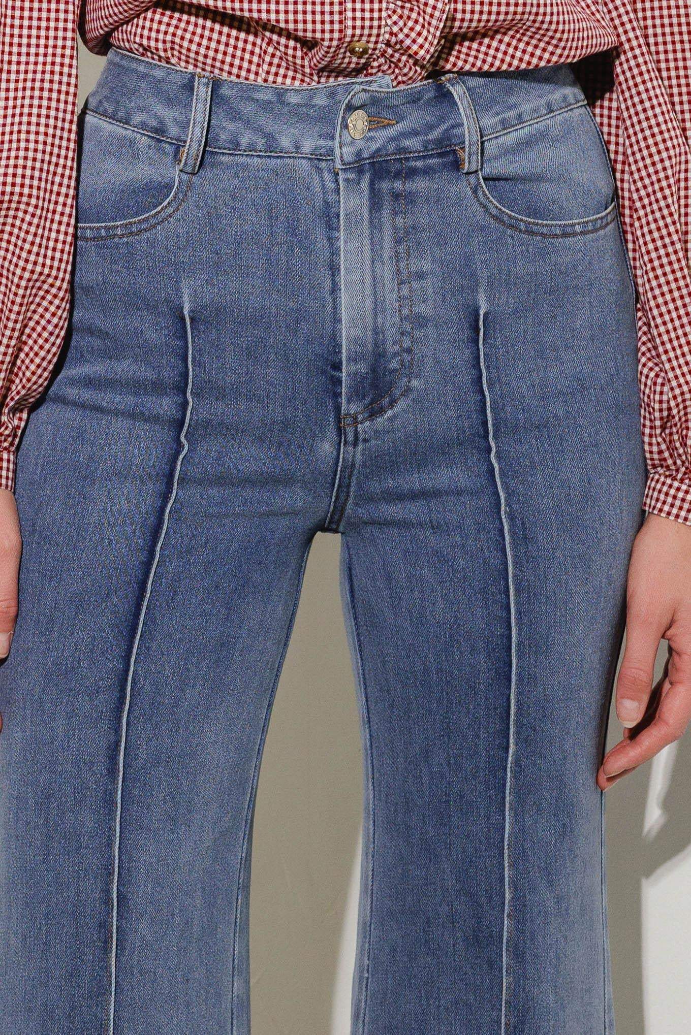 A PLACE TO BE STRETCH DENIM PANTS - Flying Tomato - Flyclothing LLC