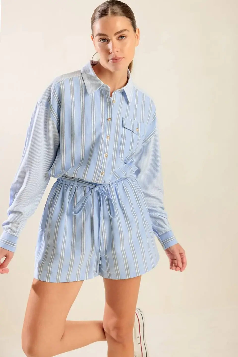 HOLD ME CLOSE WOVEN ROMPER - Flying Tomato - Flyclothing LLC