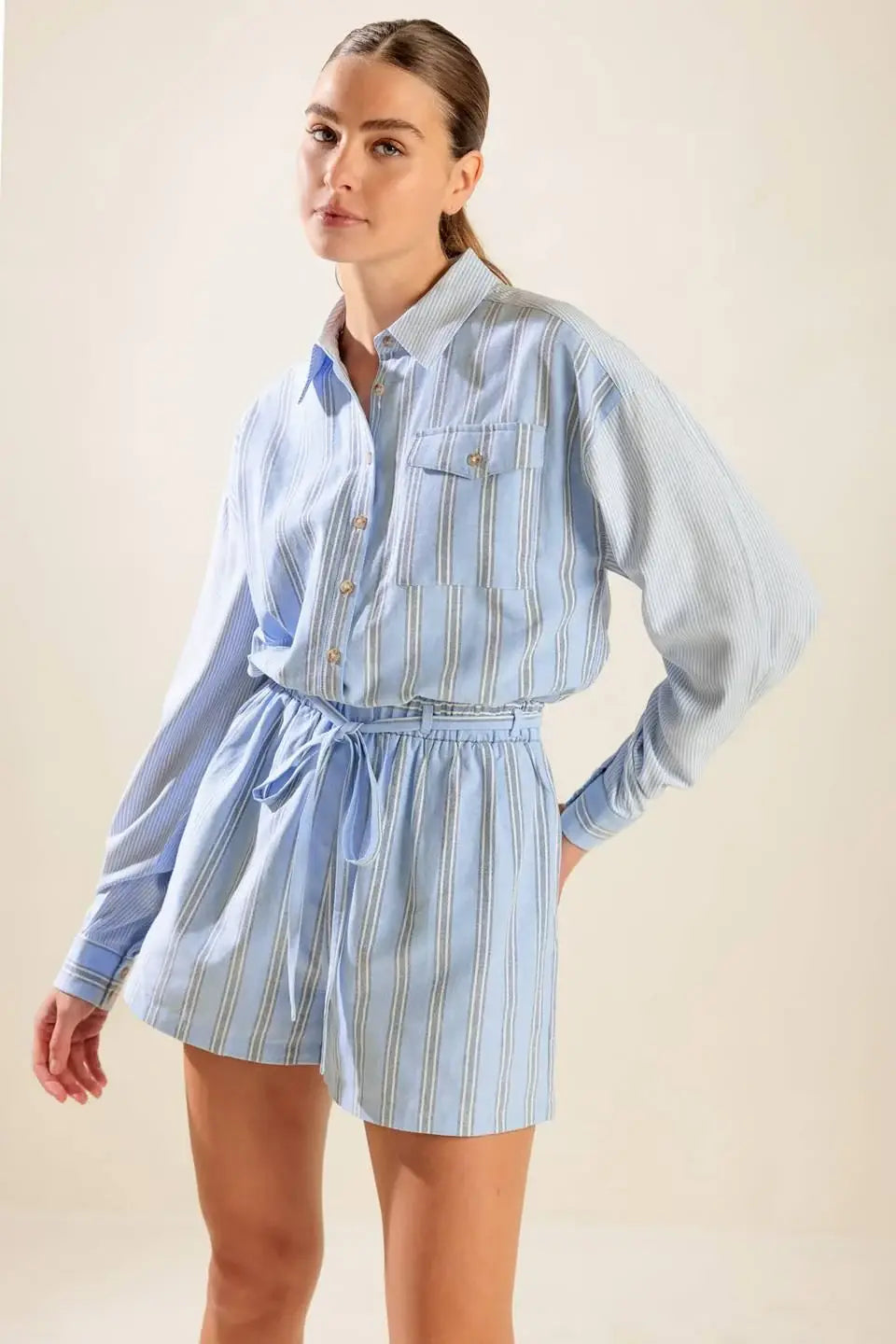 HOLD ME CLOSE WOVEN ROMPER - Flying Tomato - Flyclothing LLC