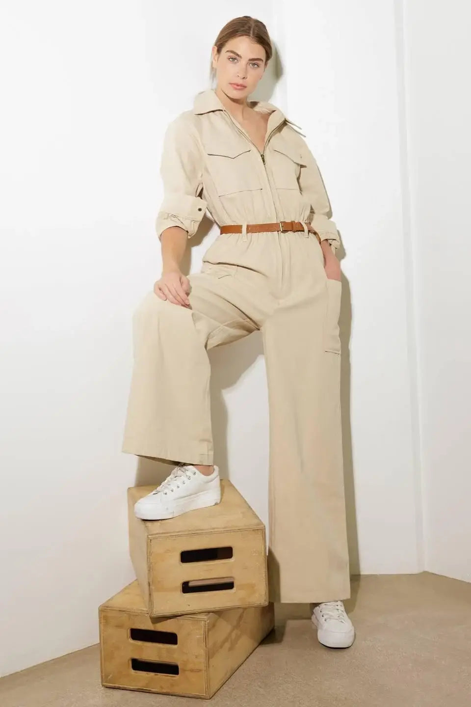 WHEN IT HAPPENS WOVEN JUMPSUIT - Flying Tomato - Flyclothing LLC