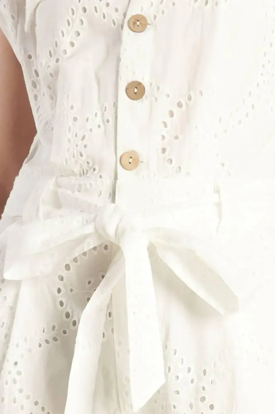 KNOW BETTER WOVEN EYELET JUMPSUIT - Flying Tomato - Flyclothing LLC