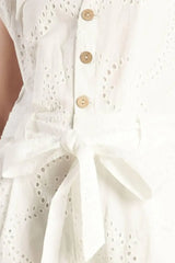 KNOW BETTER WOVEN EYELET JUMPSUIT - Flying Tomato - Flyclothing LLC