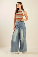 HIGH STAKES DENIM PANTS - Flying Tomato - Flyclothing LLC