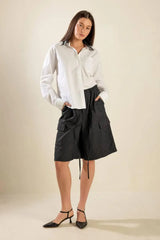 SEE WHAT HAPPENS WOVEN BERMUDA SHORTS - Flying Tomato - Flyclothing LLC