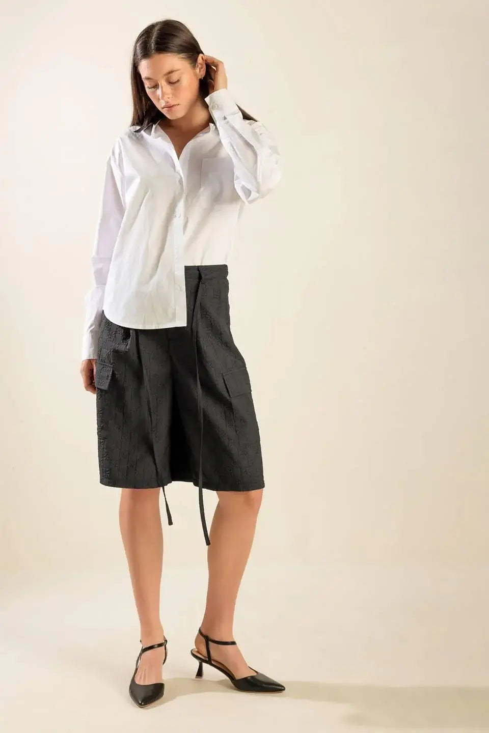 SEE WHAT HAPPENS WOVEN BERMUDA SHORTS - Flying Tomato - Flyclothing LLC