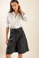 SEE WHAT HAPPENS WOVEN BERMUDA SHORTS - Flying Tomato - Flyclothing LLC