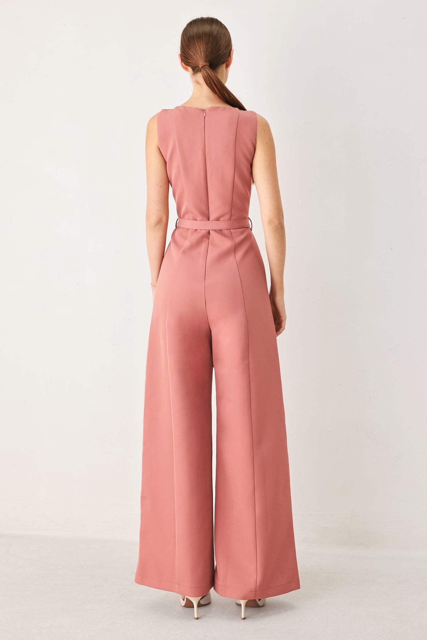 PRETTY MOMENT WOVEN JUMPSUIT - Flying Tomato - Flyclothing LLC
