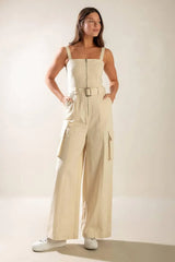 LOVE SOMEBODY WOVEN JUMPSUIT - Flying Tomato - Flyclothing LLC