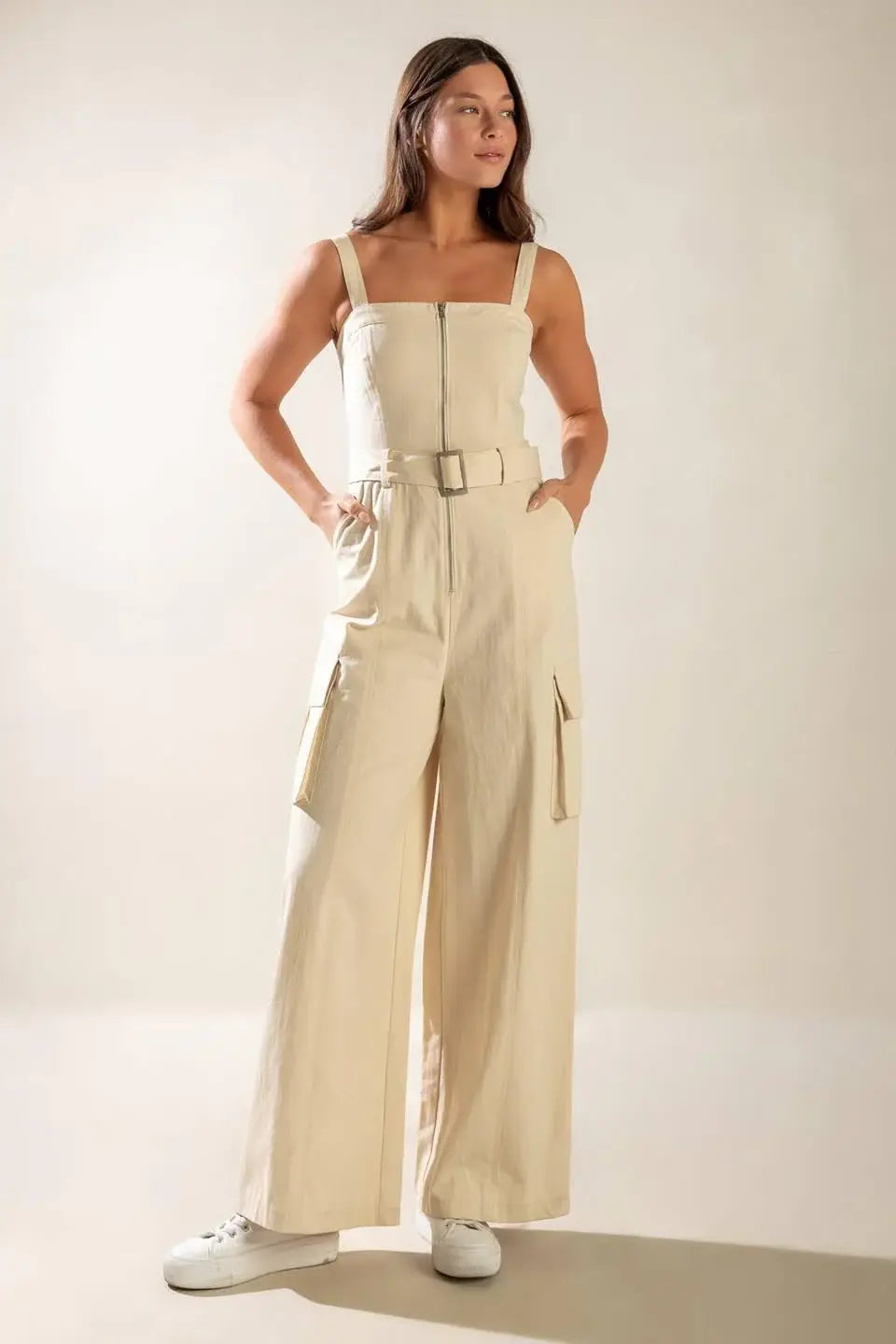 LOVE SOMEBODY WOVEN JUMPSUIT - Flying Tomato - Flyclothing LLC