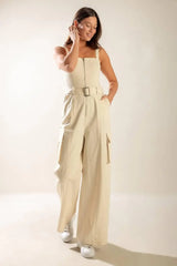 LOVE SOMEBODY WOVEN JUMPSUIT - Flying Tomato - Flyclothing LLC