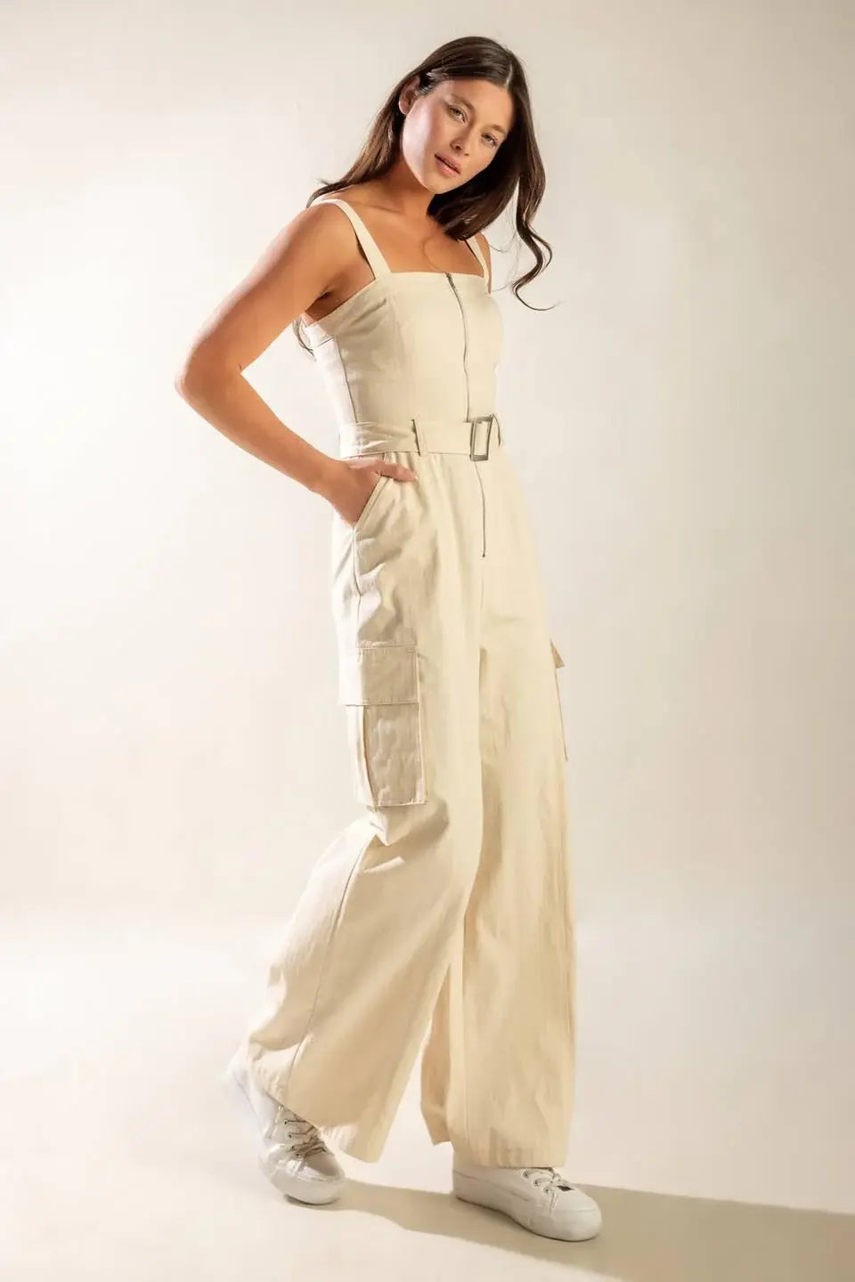 LOVE SOMEBODY WOVEN JUMPSUIT - Flying Tomato - Flyclothing LLC
