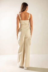 LOVE SOMEBODY WOVEN JUMPSUIT - Flying Tomato - Flyclothing LLC