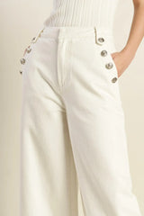 DELICATE HUE WOVEN PANTS - Flying Tomato - Flyclothing LLC