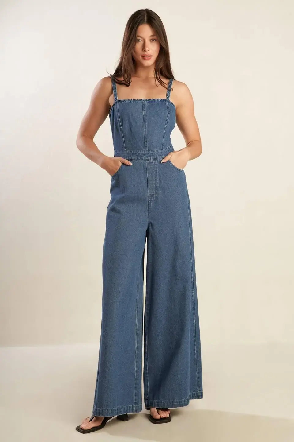 CLEAN GIRL DENIM JUMPSUIT - Flying Tomato - Flyclothing LLC
