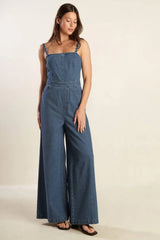 CLEAN GIRL DENIM JUMPSUIT - Flying Tomato - Flyclothing LLC