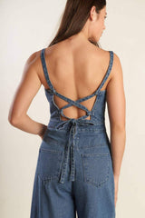 CLEAN GIRL DENIM JUMPSUIT - Flying Tomato - Flyclothing LLC