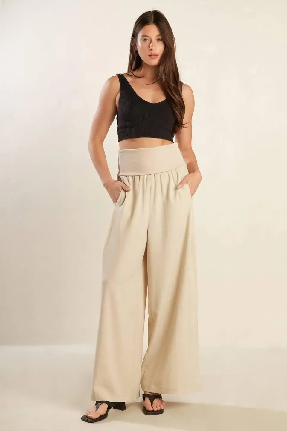 GO WITH GRACE WOVEN PANTS - Flying Tomato - Flyclothing LLC
