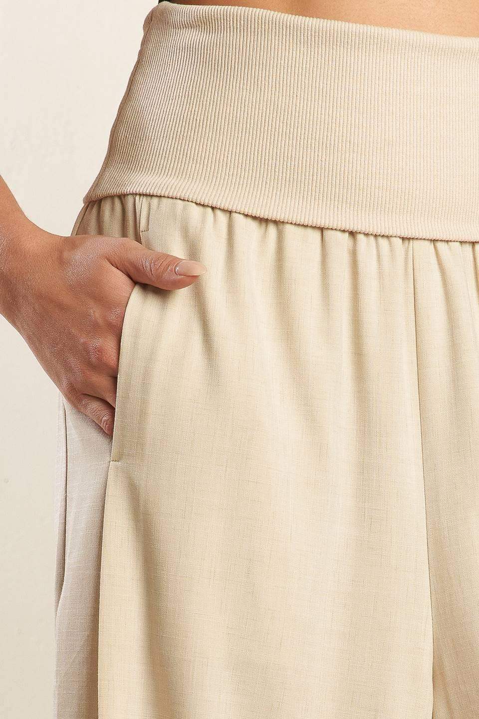 GO WITH GRACE WOVEN PANTS - Flying Tomato - Flyclothing LLC