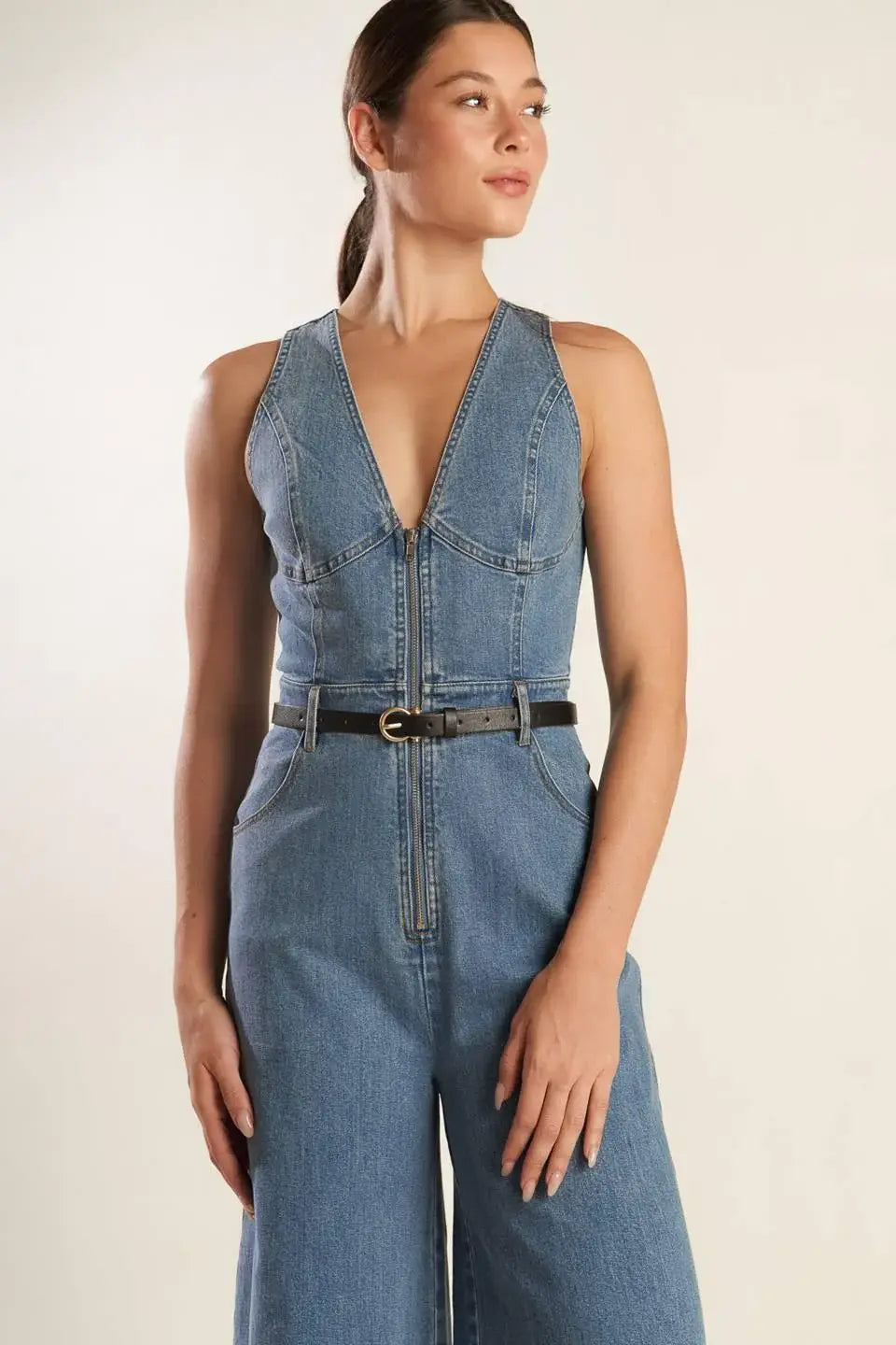 BEAUTIFUL THINGS DENIM JUMPSUIT - Flying Tomato - Flyclothing LLC