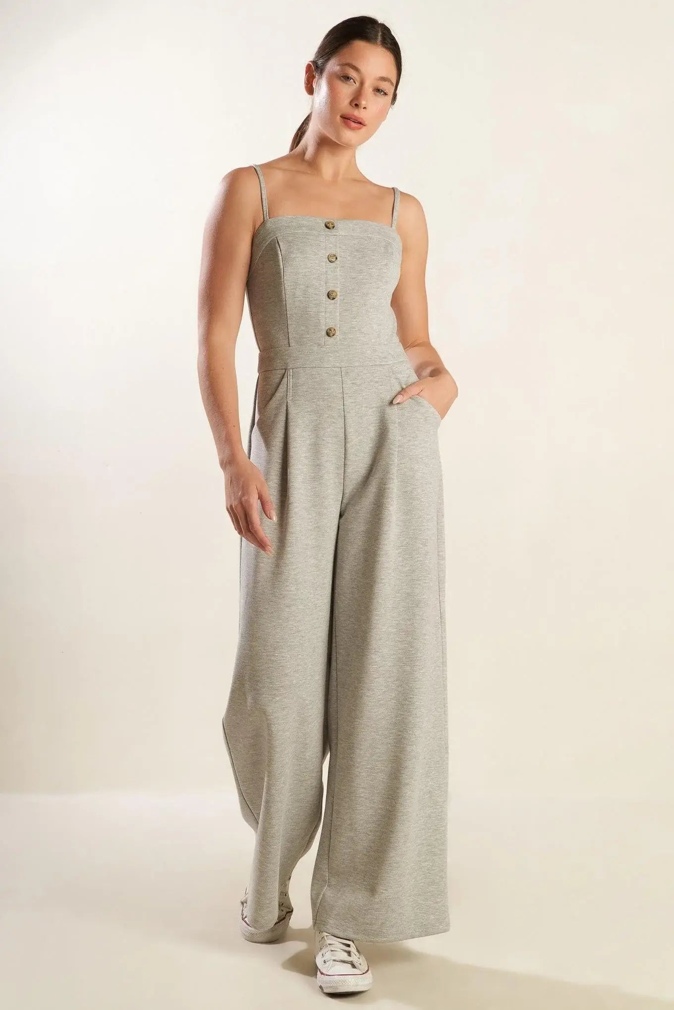 THE SECRET OF US KNIT JUMPSUIT - Flying Tomato - Flyclothing LLC