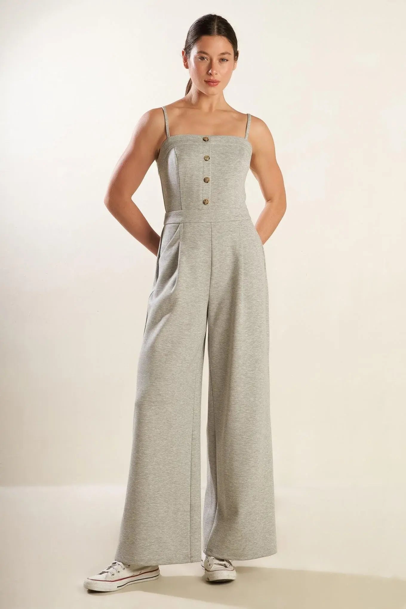 THE SECRET OF US KNIT JUMPSUIT - Flying Tomato - Flyclothing LLC