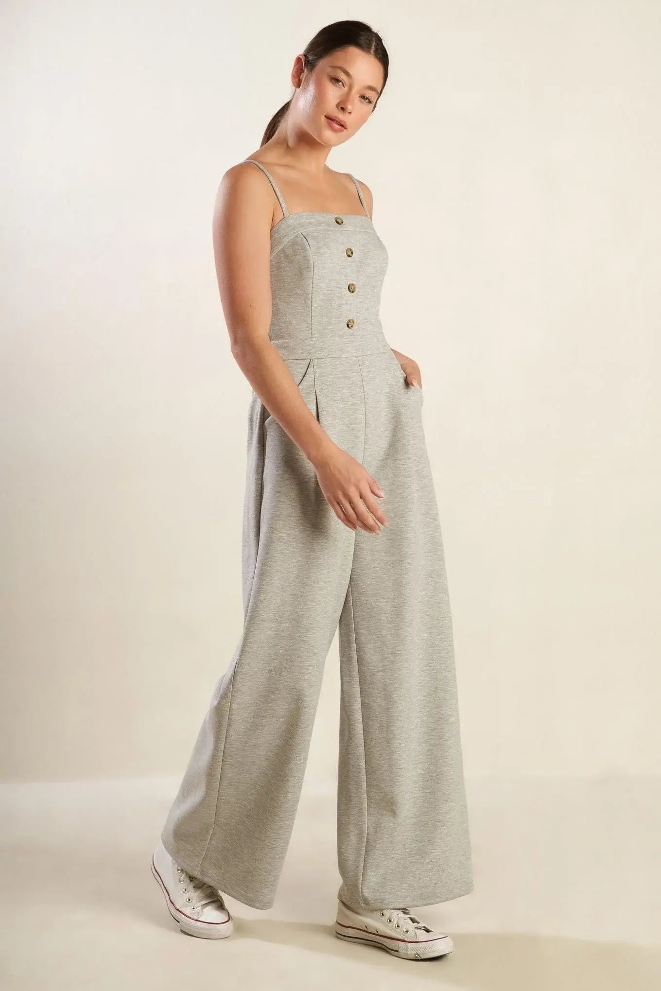 THE SECRET OF US KNIT JUMPSUIT - Flying Tomato - Flyclothing LLC