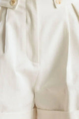 LOVE LETTERS WHITE WOVEN SHORT - Flying Tomato - Flyclothing LLC