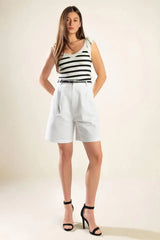CITY STROLLS WOVEN BERMUDA SHORTS - Flying Tomato - Flyclothing LLC