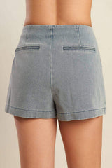 DAISY DATE DENIM SKORT - Flying Tomato - Flyclothing LLC