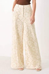 DELICATE BEAUTY WOVEN LACE PANTS - Flying Tomato - Flyclothing LLC