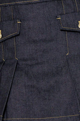 A FRESH PICK INDIGO DENIM SKORT - Flying Tomato - Flyclothing LLC