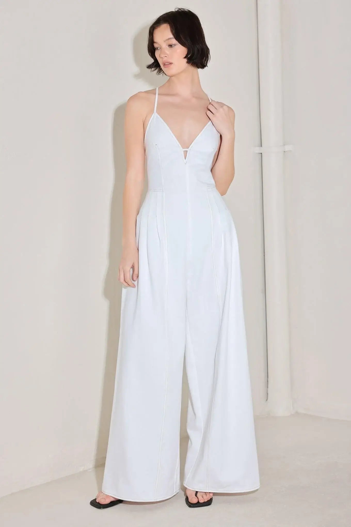 SERENE SEDUCTION WOVEN JUMPSUIT - Flying Tomato - Flyclothing LLC