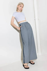 SMILE BRIGHT IN GREY WOVEN PANTS - Flying Tomato - Flyclothing LLC