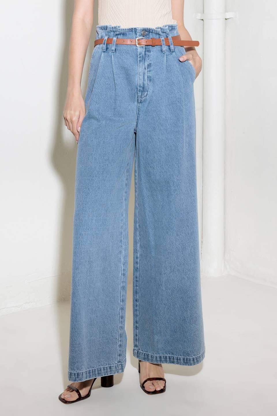 KISSED BY SUNLIGHT DENIM PANTS - Flying Tomato - Flyclothing LLC