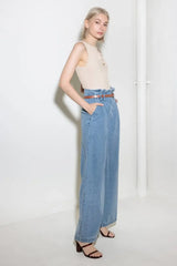 KISSED BY SUNLIGHT DENIM PANTS - Flying Tomato - Flyclothing LLC
