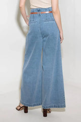 KISSED BY SUNLIGHT DENIM PANTS - Flying Tomato - Flyclothing LLC