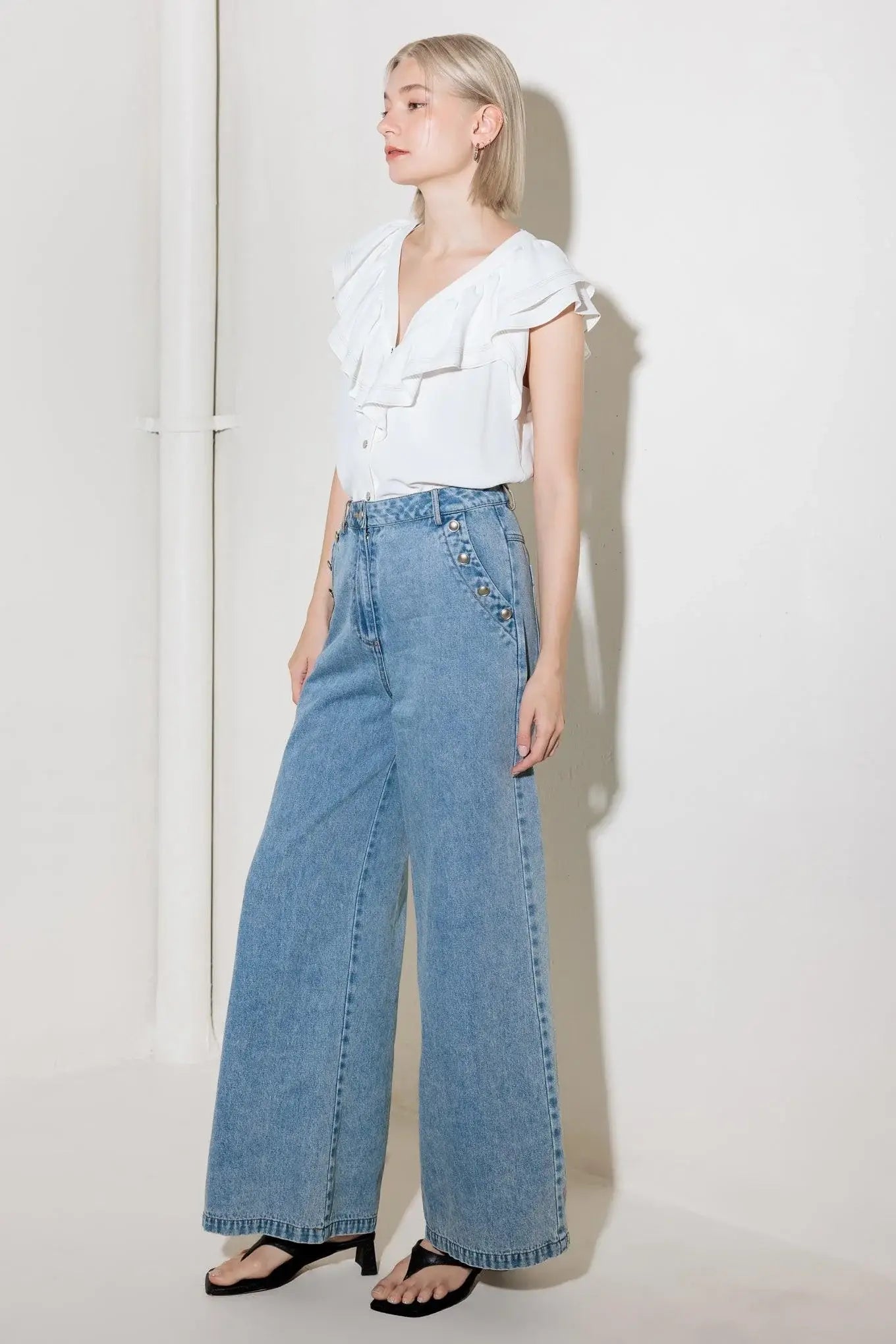 EVER SO SWEET DENIM PANTS - Flying Tomato - Flyclothing LLC