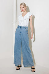 EVER SO SWEET DENIM PANTS - Flying Tomato - Flyclothing LLC
