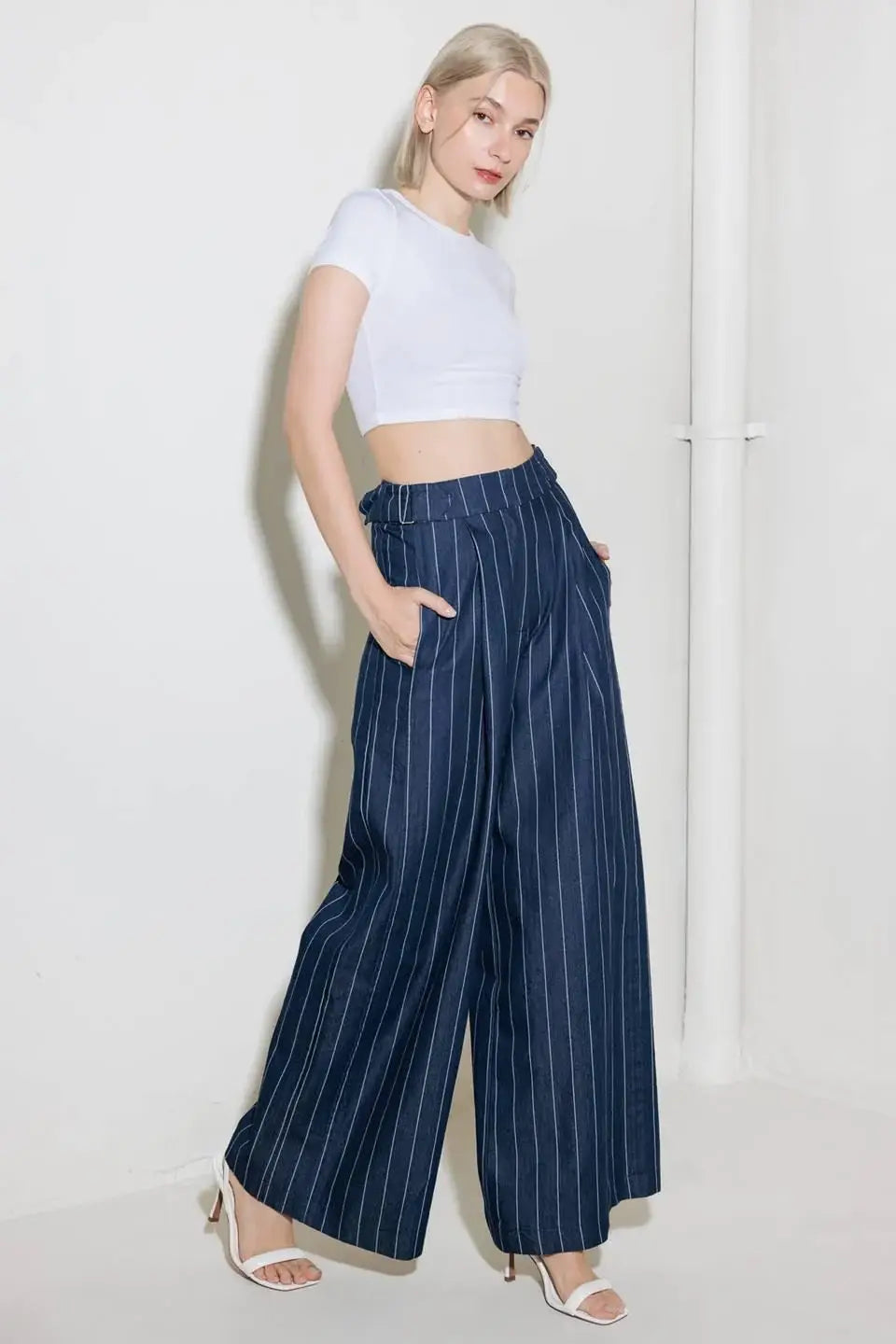 HOLD JOY IN INDIGO WOVEN PANTS - Flying Tomato - Flyclothing LLC