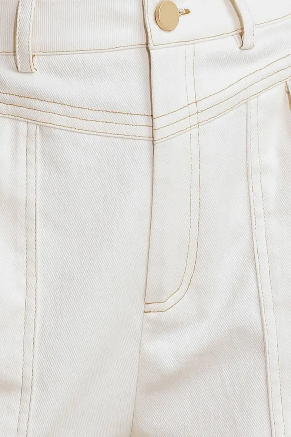 SIMPLY MINE CREAM WOVEN SHORT - Flying Tomato - Flyclothing LLC