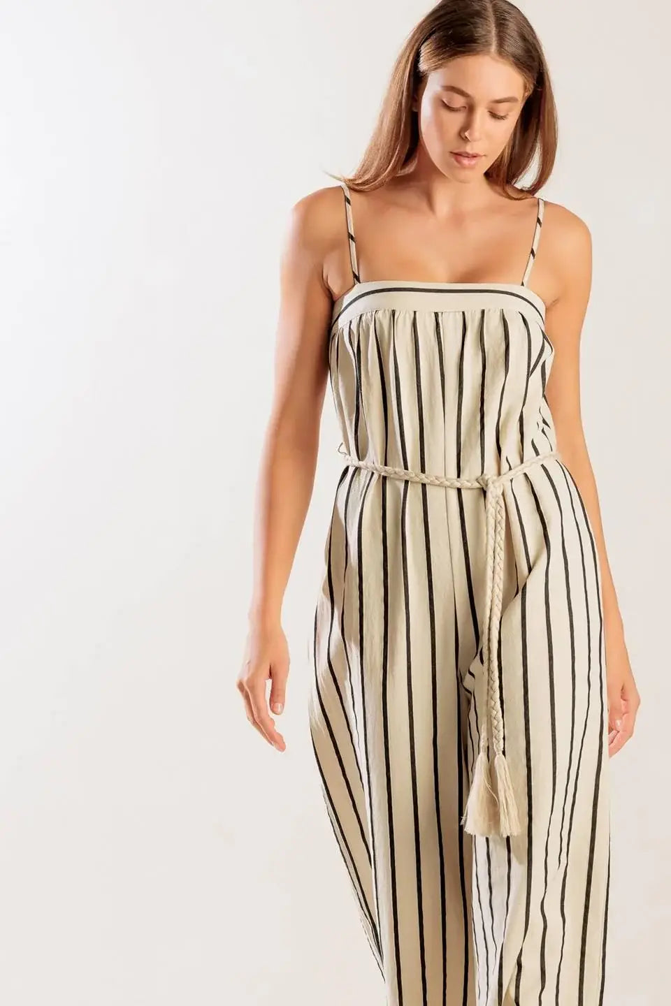 JUST THE BEGINNING WOVEN JUMPSUIT - Flying Tomato - Flyclothing LLC
